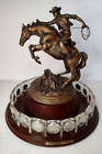 Danbury Mint US LIBERTY HEAD NICKELS CRYSTAL COLLECTION Cowboy & horse figurine