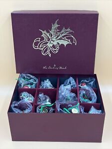 Set of 12 Baby Animal Ornaments  Danbury Mint w Box & Tags Collectible Vintage