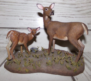 DANBURY MINT Deer Fawn Statue FIRST OUTING Bob Travers Curtis Christensen