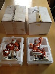 Danbury Mint Santa Claus w/ Bevo And Mrs. Santa Texas Longhorns