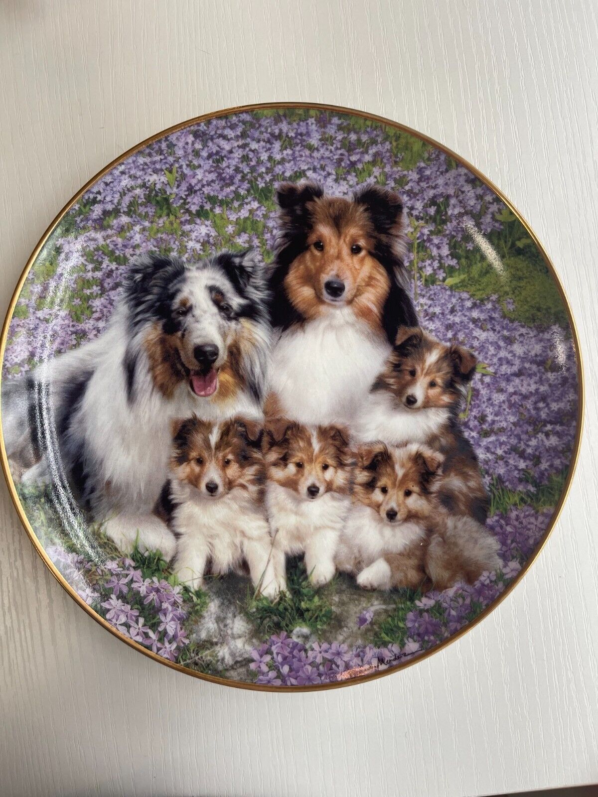 DANBURY CHERISHED SHELTIES COLLECTABLE PLATES