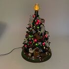 Danbury Mint English Bulldog Lighted Christmas Tree Retired In Original Box 12