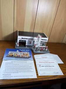 Danbury Mint Mobil Service Gas Station Clock Brand New In Box Never Used! Beauty