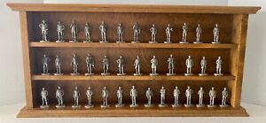 Danbury Mint US Presidents Pewter Collection by David LaRocca with Display Rack