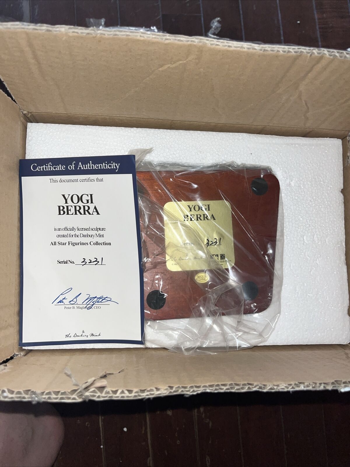 Danbury Mint Yogi Berra All-star Figurine Limited Edition With Box 2017