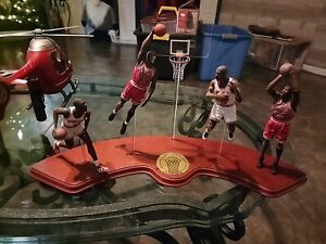 Michael Jordan Vintage Danbury Mint 4 Figure Display with Stand