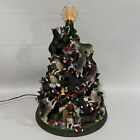 Danbury Mint Siberian Husky Dog Christmas Tree Lighted Figurine Huskies Breed