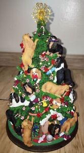 Danbury Mint Cavalier King Charles Spaniel Lighted Christmas Tree Rare Vintage