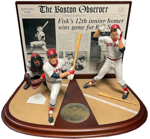 Carlton Fisk Danbury Mint Figurine Sculpture MLB Legend Boston Red Sox HOF
