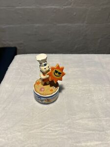 New Rare 2011 Danbury Mint Pillsbury Doughboy Beach Collector Music Box Figurine