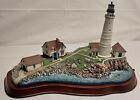 The Danbury Mint Boston Lighthouse Little Brewster Island Mass. 1 of 5,000 Video