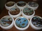 SET of 8 Danbury Mint PLATES ..GAME BIRDS of OWEN J. GROMME