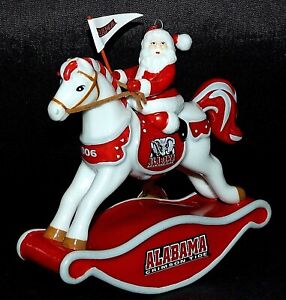 DANBURY MINT ~ ALABAMA CRIMSON TIDE ~ 2006 ROCKING HORSE ORNAMENT ~ MIB