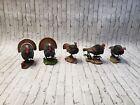 The Danbury Mint Royal Slam Collection Jeff Rechin Turkey Sculpture Set of 5