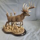 Vintage Midwest Giant, Nick Bibby, Danbury Mint whitetail deer sculpture VGC {40