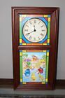Danbury Mint M&M's stained glass collector clock 2007 Change pics w Seasons Mint