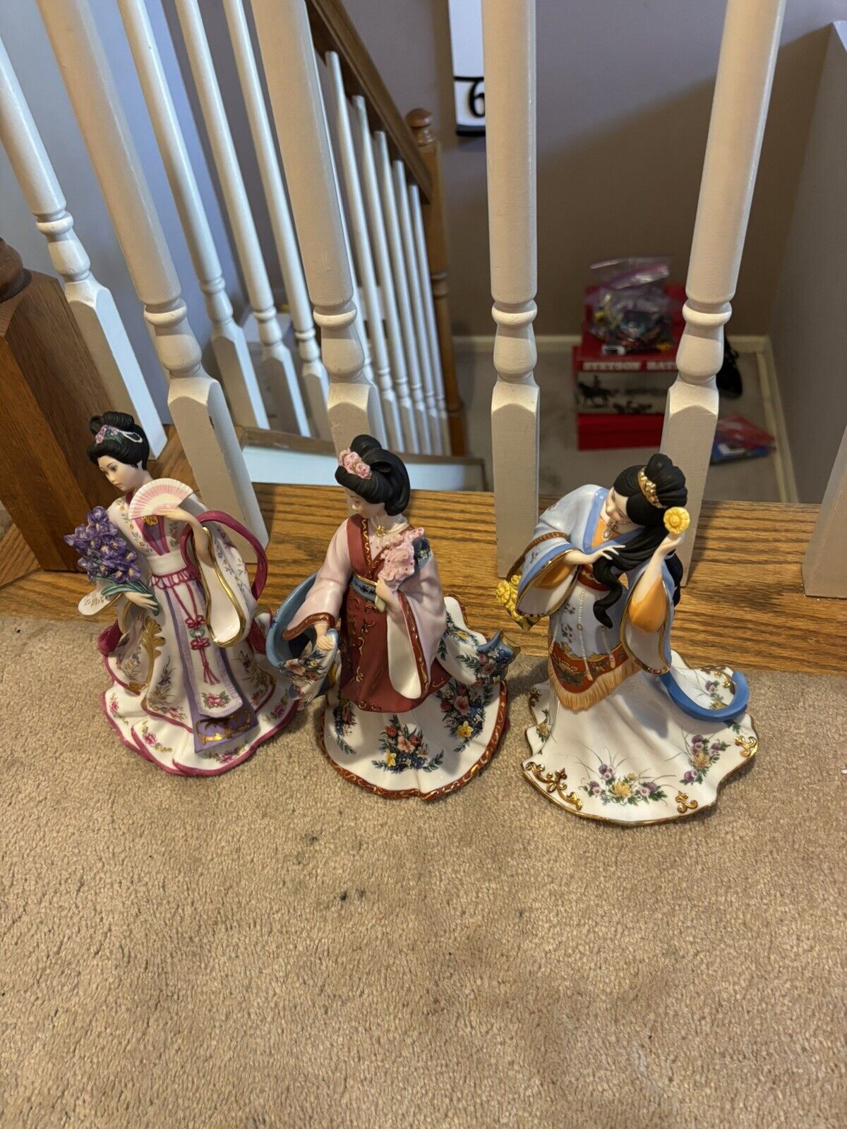 Danbury Mint Princess by Lena Liu lot of 3 (Plum, CHRYSANTHEMUM, Iris Princess)