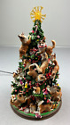 The Danbury Mint Sheltie Dog Lighted Figurine Christmas Tree Sheepdog Shetland