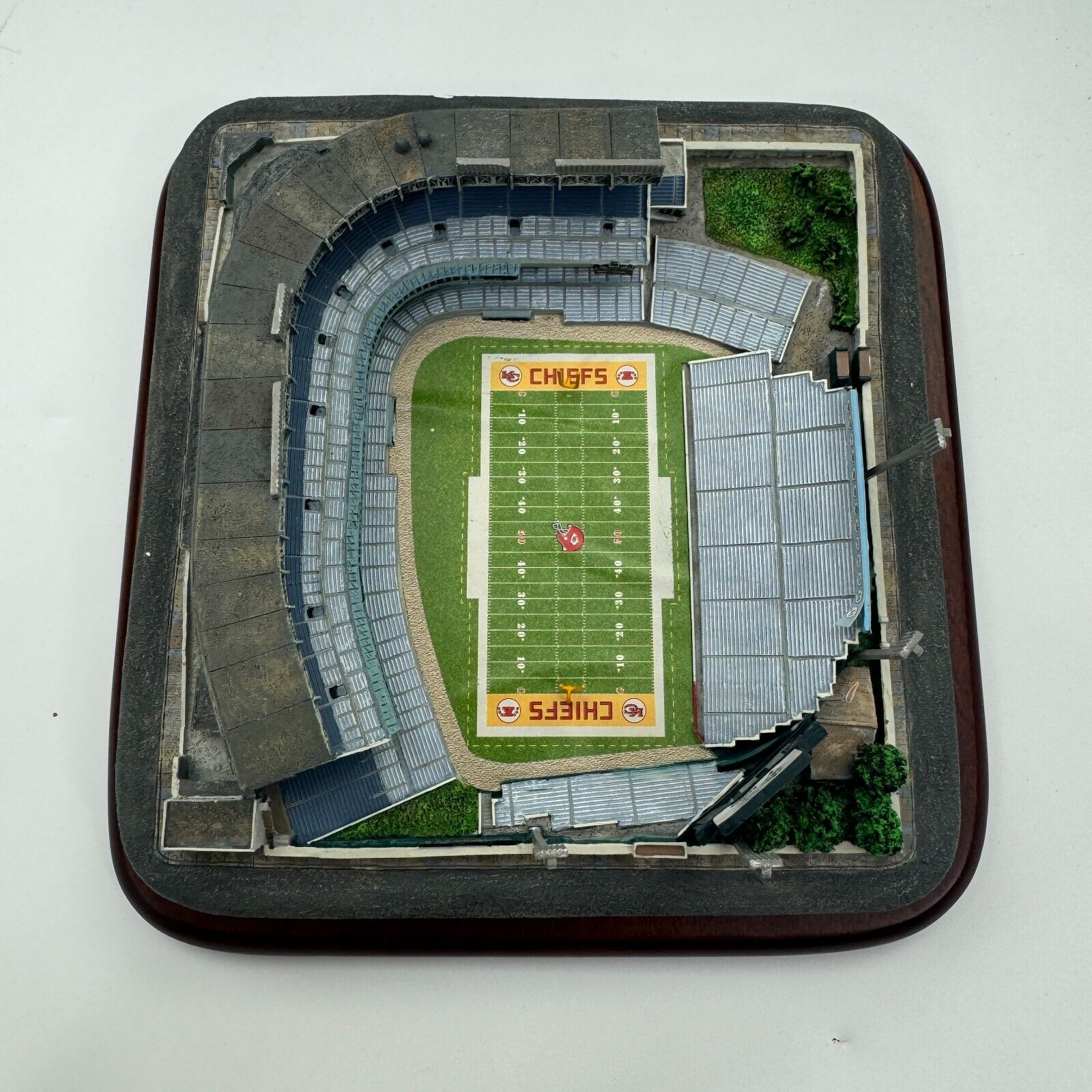 Danbury Mint Football Baseball Kansas City Municipal Stadium KC Chiefs / Royals