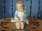 Hummel Goebel Book Worm (Girl) Bookend 14/B Figurine TMK-7 (Danbury Mint)