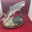 Silver Streak Danbury Mint Franz Dutzler Trout Treasures Sculpture Coho Salmon