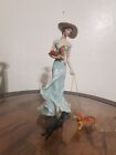 RARE DANBURY MINT SPRINGTIME STROLL - DACHSHUND LADY W/ DOGS FIGURE FIGURINE