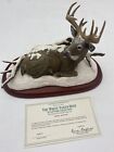 Danbury Mint WINTER STAG White Tailed Deer Sculpture Collection by Travers +COA