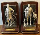 The Danbury Mint Civil War Generals Robert E. Lee & Ulysses S Grant Bookends Set