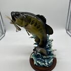 The Danbury Mint fishing “Taking The Bait” Figurine Bass Statute By George Kruth