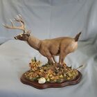 Danbury Mint "Quick Retreat” White tail  Deer Sculpture Curtis Christensen VGC