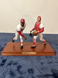 Bob Gibson/Tim McCarver Danbury Mint w/COA All-Stars Collection Very Rare