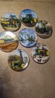 John Deere Plate Calendar Collection Display with 7 Plates by Danbury Mint 3.75"