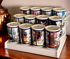 Rare Pillsbury Doughboy Holliday Coffee Mug Complete 12 Month Set Danbury Mint