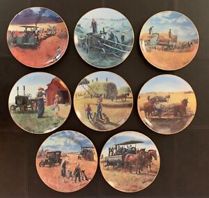 The Danbury Mint Farming the Heartland Collection Emmett Kaye 8 Plates + 1 More