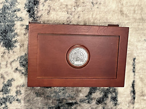AMERICAN SILVER EAGLE PROOF DANBURY MINT WOOD DISPLAY BOX 1988-1992 SAN FRANCISC