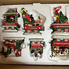 Danbury Mint Dachshund Christmas Express Train Wiener Dog Doxie 6 Piece