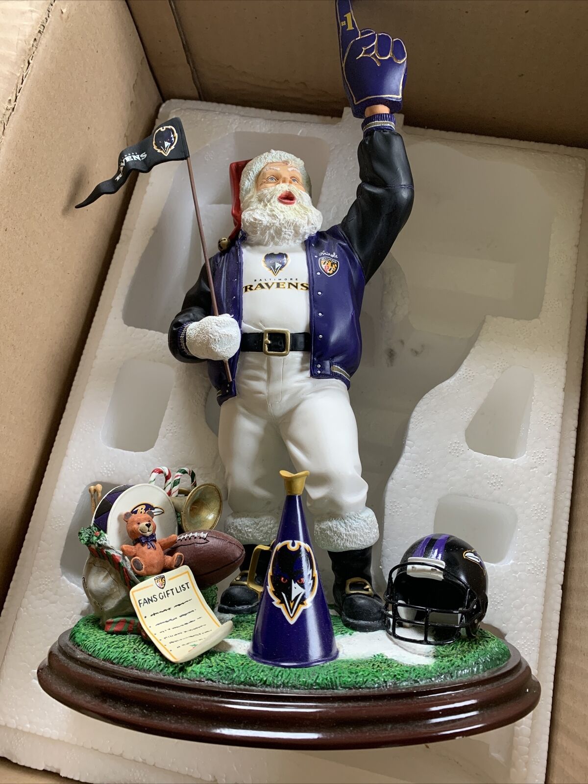 danbury mint baltimore ravens Santa