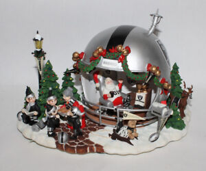 Danbury Mint Oakland Raiders Game Day At Santas Helmet Lighted NFL Rare Ornament