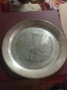 Danbury Mint Sterling Silver Plate “ Declaration Of Independence 1976 “