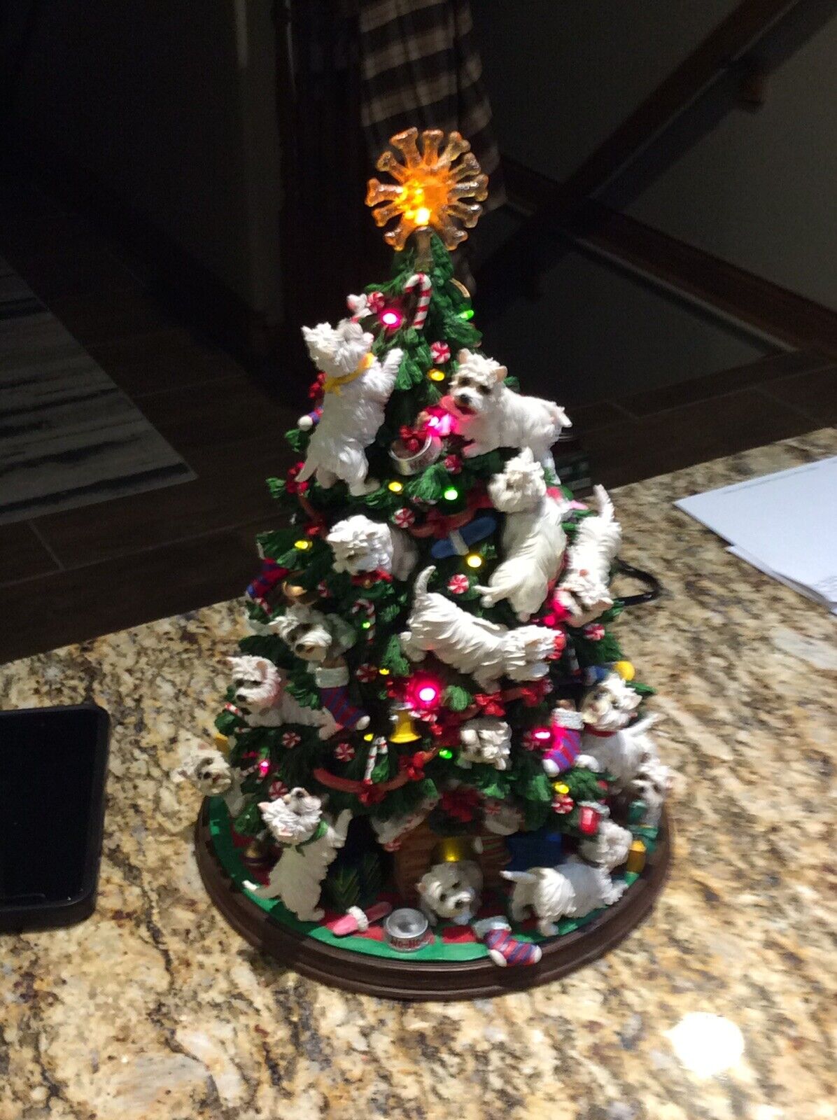 Danbury Mint West Highland Terrier Westie Christmas Tree Mint Cond. Perfect