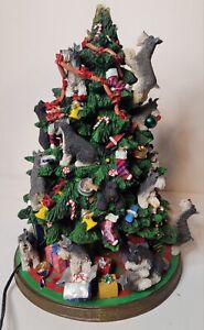 Danbury Mint Miniature Schnauzer Lighted Christmas Tree (SEE DESCRIPTION)