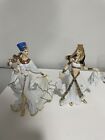 Danbury Mint Queens of Egypt Cleopatra / nefertiti Figurine porcelain Gold