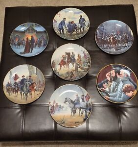 Danbury Mint  "Jackson and Lee: Legends In Gray" Civil War Collectible Plates