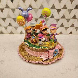 Danbury Mint Peanuts Hopping Into Spring Sculpture In Original Box