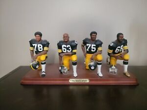 Rare Danbury Mint Pittsburgh Steelers Steel Curtain figurine statue Joe Greene