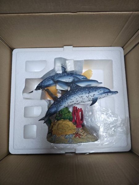 Mike Atkinson Coral Companions 3 Dolphins The Danbury Mint