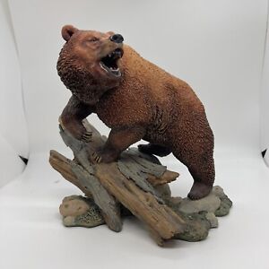Danbury Mint "Heavyweight Champ" by Nick Bibby Grizzly Bear Statue