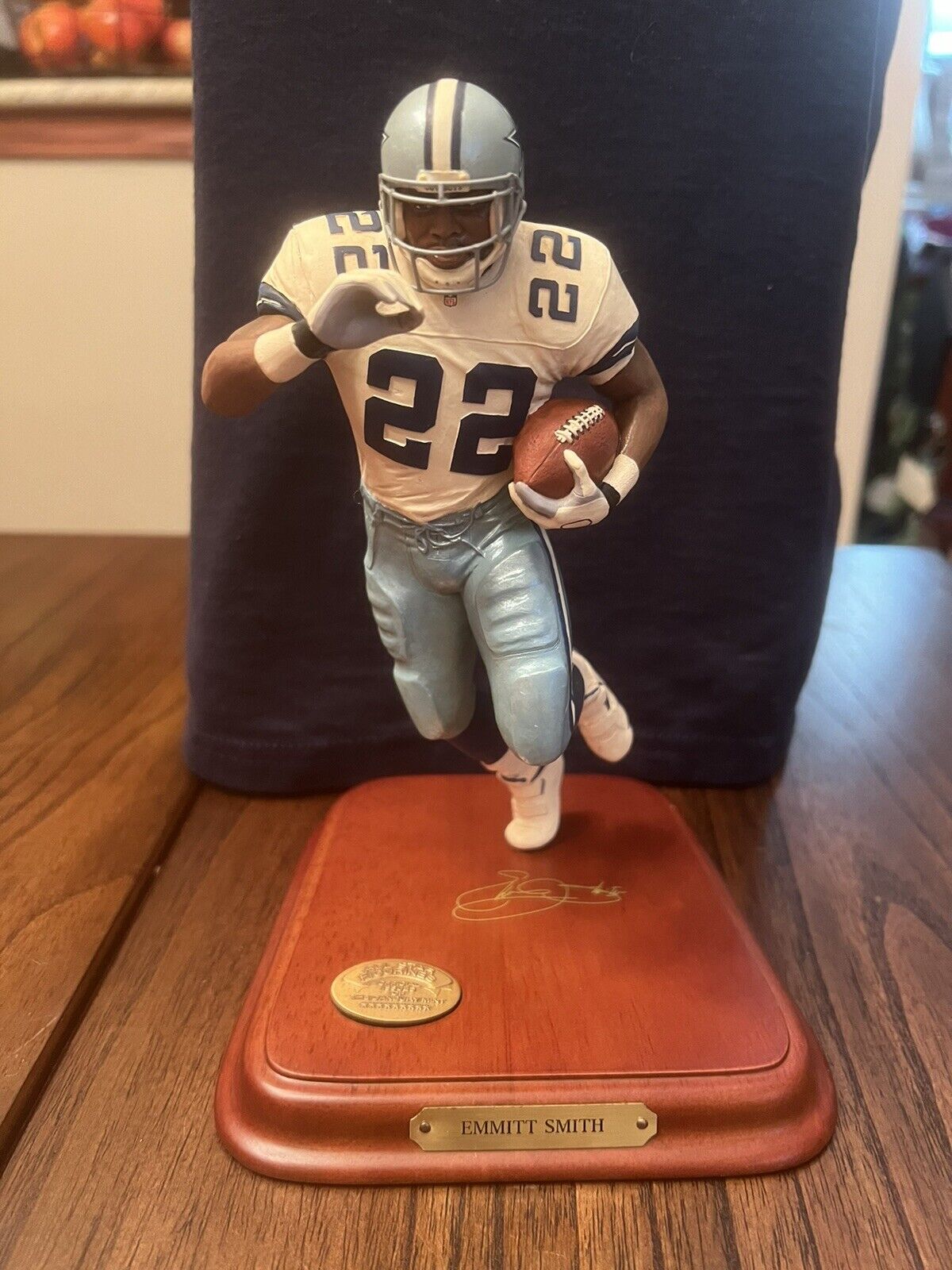 Emmitt Smith Danbury Mint Statue Dallas Cowboys #22 HOF