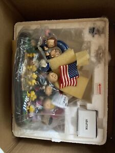 Danbury Mint "Yankee Doodle Dandy" Peanuts Lighted Sculpture-Mint RARE-July 4th
