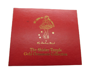 UIB Danbury Mint Shirley Temple Gold Christmas Ornaments Complete Collection